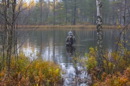 Autumn lake fishing Autumn lake fishing