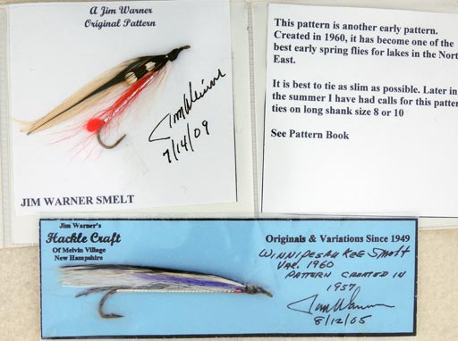 Jim Warner Smelt and "Winni" streamers